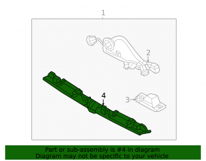 Планка подсветки номера двери багажника Hyundai Tucson 22-26