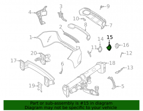 Накладка заднего бампера нижняя левая Mercedes W167 GLE 350 450 20-26 надломана