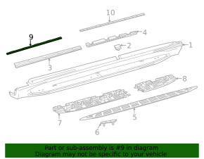 Подсветка порога передняя правая Mercedes W167 GLE 350 450 20-26