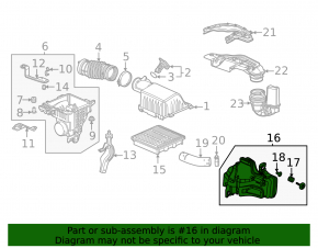 Резонатор воздушный Honda Civic XI FE/FL 22-26 1.5T