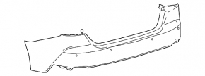 Бампер передний Toyota Camry 25-26 LE, XLE