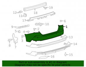 Бампер передний Toyota Camry 25-26 LE, XLE