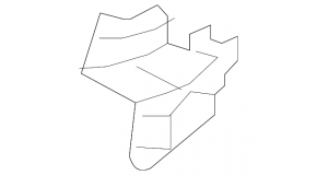 Уплотнитель крепления переднего бампера центральный левый VW Golf 15-19