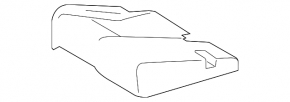Задний ряд сидений 2 ряд правый Lexus RX350L RX450hL 18-19 long без airbag, кожа черная