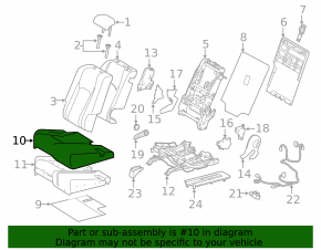 Задний ряд сидений 2 ряд правый Lexus RX350L RX450hL 18-19 long без airbag, кожа черная