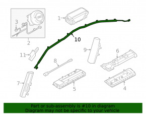 Perna de aerbag laterală stânga pentru Audi A4 B9 17-