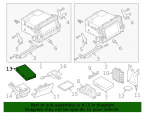 Navigation Card Reader Mazda 6 14-15