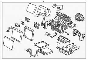 Печка в сборе Lincoln MKC 17-19