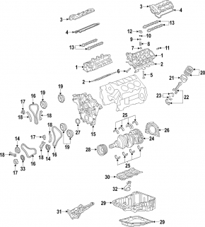 Шатун с поршнем Chevrolet Camaro 16-22 3.6 h:58 d:95