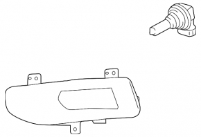 Противотуманная фара птф левая Nissan Rogue 17-20