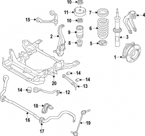 Рычаг верхний передний левый BMW X6 E71 08-14