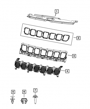 Bază grilă Jeep Compass 22-26 Trailhawk