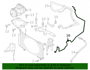 Трубка кондиционера печка-конденсер Subaru Outback 20-23 2.5