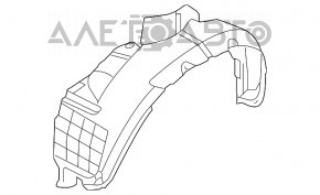 Подкрылок передний правый Hyundai Tucson 05-09