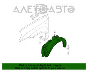 Подкрылок передний правый Hyundai Tucson 05-09