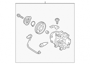 Компрессор кондиционера Kia Sorento 10-15 2.4