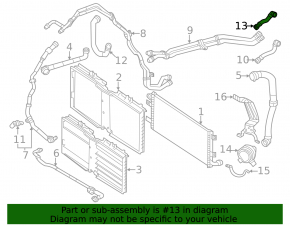 Патрубок системы охлаждения Mercedes W167 GLE 450 20-26