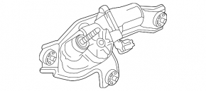Трапеция дворников с моторчиком задняя Mazda 3 19-26