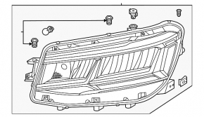 Фара передняя левая в сборе VW Taos 22-25