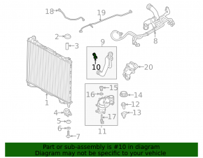 Senzor de temperatură a lichidului de răcire Land Rover Discovery Sport 17-25