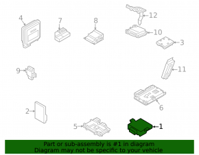 INTERFACE GATEWAY COMPUTER CONTROL MODULE Audi Q7 20-26