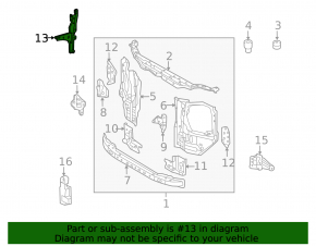 Кронштейн замка капота Lexus GX460 14-23 рест