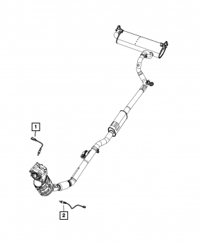 Лямбда-зонд первый Jeep Cherokee KL 19-23 2.0T