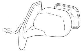 Зеркало боковое левое в сборе Lexus RX330 RX350 RX400h 04-09