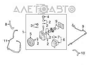 Rezervorul de direcție asistată Mazda6 03-08