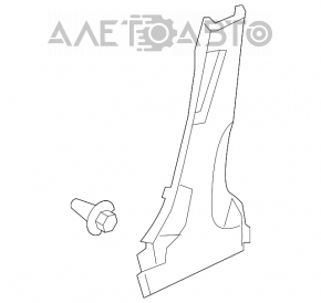 Capacul stâlpului central dreapta jos pentru Honda Civic 4d 06-09