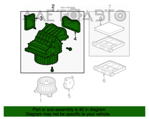 Корпус моторчика печки Honda Civic 4d 06-09