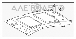 Acoperirea plafonului pentru Lexus ES350 07, bej, sub trapa