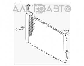 Radiator de răcire apă Lexus RX300 RX330 04-06 nou aftermarket NISSENS