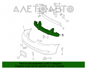 Absorbantul de bara fata pentru Toyota Solara 2.4 04-08