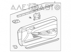 Обшивка двери карточка передняя правая Toyota Solara 2.4 04-08