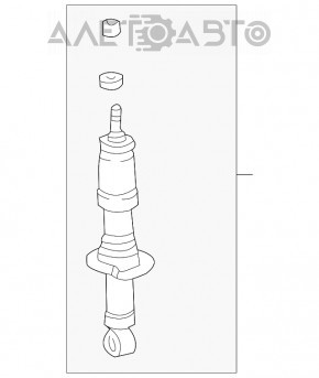 Стойка амортизатора в сборе передняя правая Toyota Solara 2.4 04-08