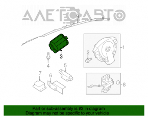 Подушка безопасности airbag пассажирская в торпеде Nissan Sentra 07-12