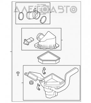 Корпус воздушного фильтра Ford Focus usa 08-11