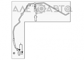 Furtunul de aer condiționat este lung, fierul Ford Focus usa 08-11.