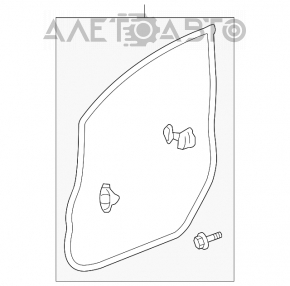 Уплотнитель двери передней правой Honda Civic 4d 06-09