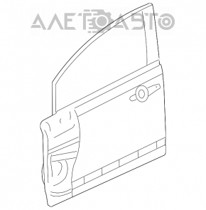 Ușa goală din față, stânga, pentru Honda Civic 4d 06-09.