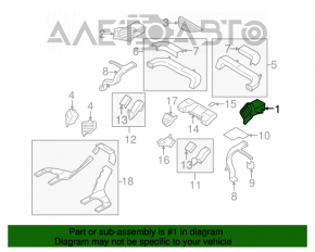 Conducta de aer dreapta pentru Subaru B9 Tribeca