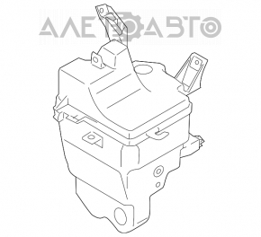 Rezervorul de spălare a parbrizului pentru Suzuki Kizashi 10-15 fără gât