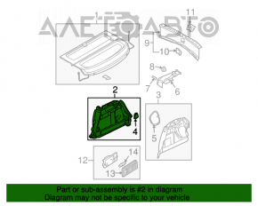 Обшивка арки правая Mazda3 03-08 HB