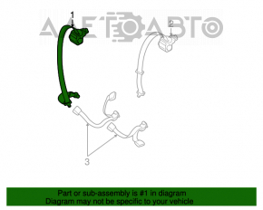 Centura de siguranță spate stânga Mazda3 03-08