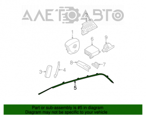 Perna de siguranță airbag cortina laterală dreapta Nissan Murano z50 03-08