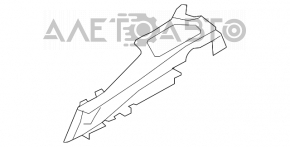 Capac portbagaj lateral mediu suport raft stânga BMW X5 E70 07-13