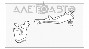 Накладка задней стойки левая Infiniti FX35 FX45 03-08 серая