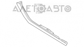 Capacul lateral al consolei stângi Infiniti FX35 FX45 03-08 crom