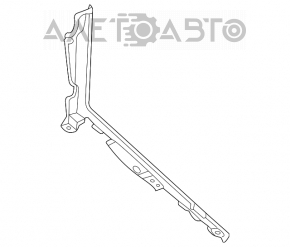 Capacul lateral dreapta al consolei Infiniti FX35 FX45 03-08 crom